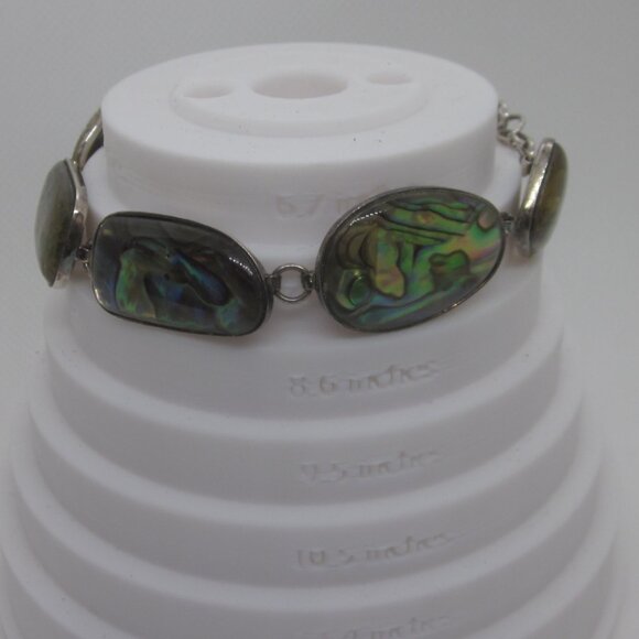 Lucas Lameth Abalone Sterling Bracelet - Picture 4 of 6